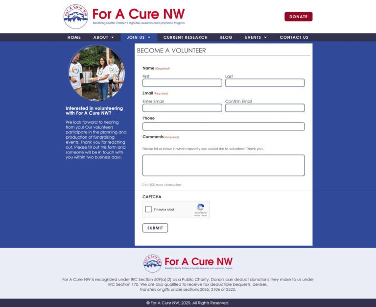 For a Cure NW 3