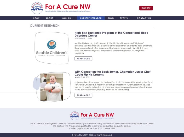 For a Cure NW 4